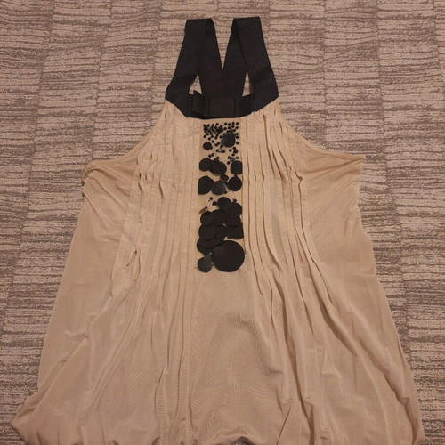 Evening blouse one size like new, beige