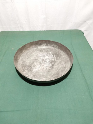 Hammered copper tray used, 1920s era