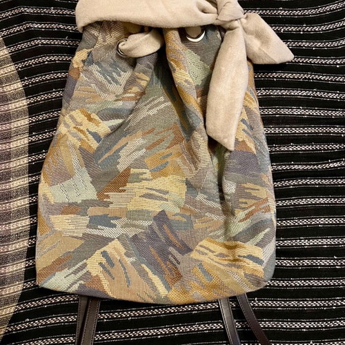 Backpack new with nice tie and fabric