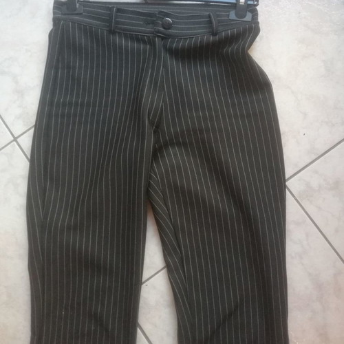 Black elastic pants used, Greek made, size 1