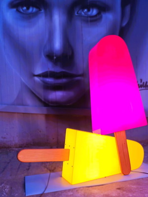 The Popsicle Effect floor lamp new, handcrafted by Pingpong Design