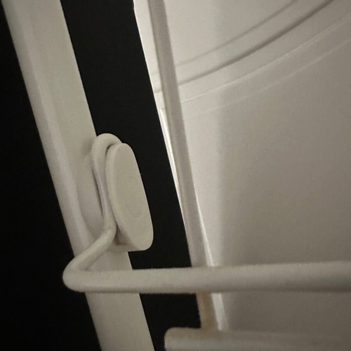 Door shoe rack used, hanging white 175x60 with 6 rows