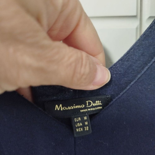 Blue midi dress Massimo Dutti size M like new