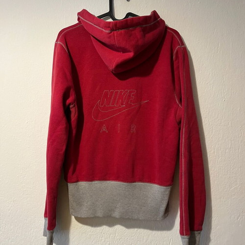 Nike Air Full-Zip Women Hoodie used, size M, gray and red