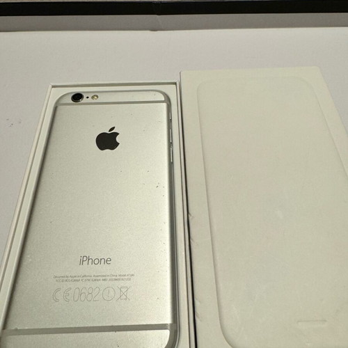 I phone 6 16g used, with box, white, 95% battery