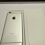 I phone 6 16g used, with box, white, 95% battery