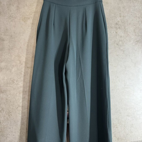 Zara High-Waisted Pants like new, dark green, size S