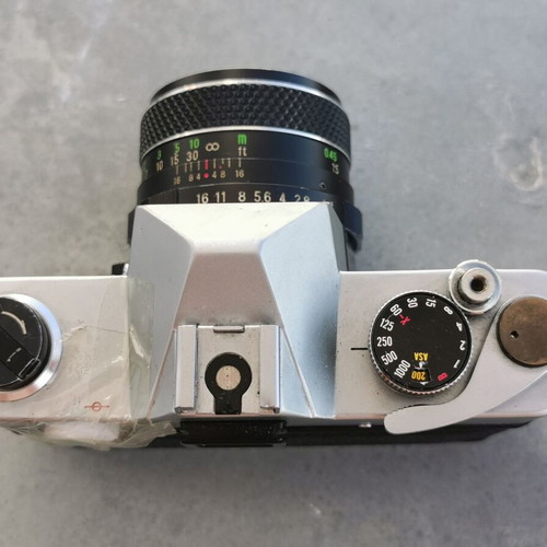 Yashica TL-Electro camera used with Auto Sears Secor 55mm f1.8 lens