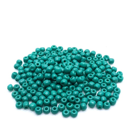 Seed glass beads 3mm new, assorted colors, pack ~580 pcs