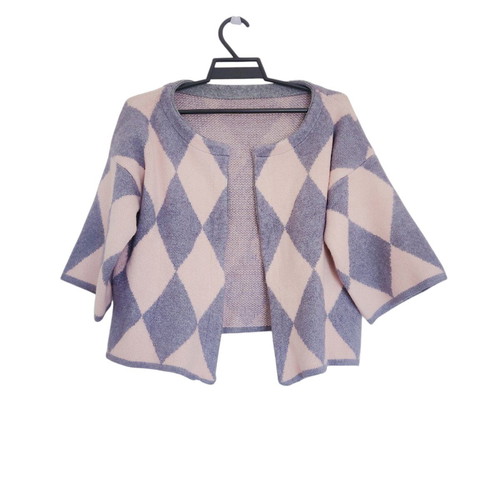 Howl's Moving Castle Bolero Jacket cardigan like new, gray and pink