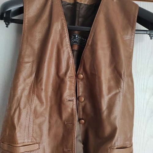 Women's leather vest