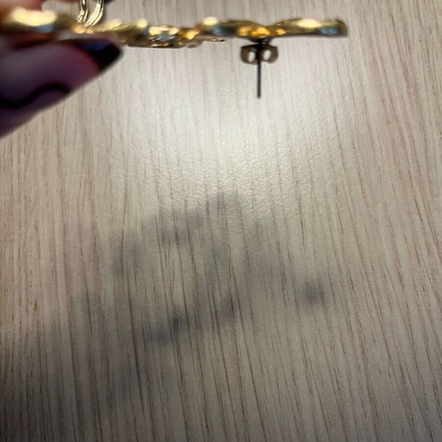 Zara gold earrings like new, Atmosphera