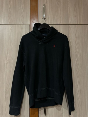 Long Sleeve Black Blouse Polo Ralph Lauren Medium Like New
