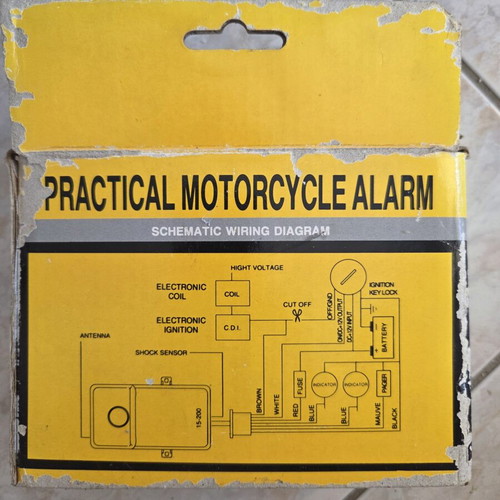 Tele Practical Motorcycle Alarm Model No. 15-200 like new