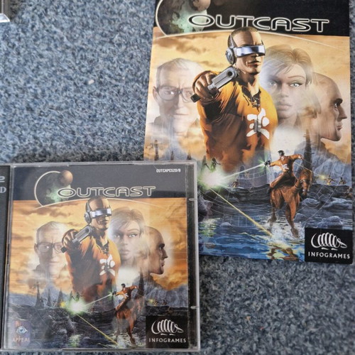 Outcast PC game used with manual, German edition