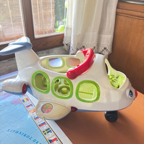 Large toy airplane for preschool children