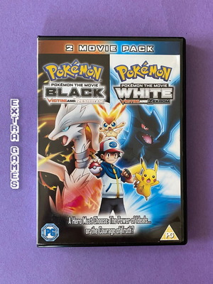 Pokémon the Movie Black и White 2 Movie Pack DVD като ново