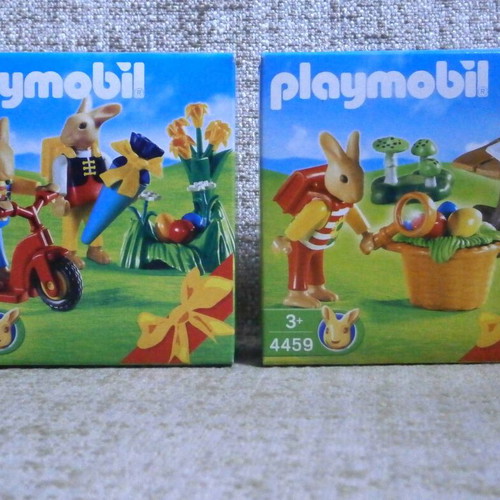 Playmobil 4458 + 4459 Easter Bunnies sealed, pack of 2
