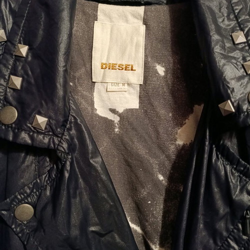 Diesel lightweight thin waterproof jacket like new, black