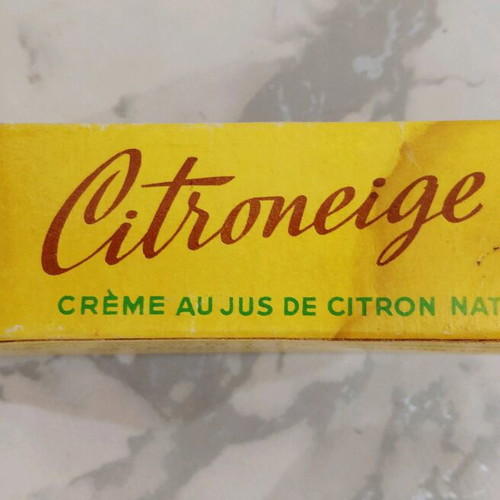 Vintage Citroneige women's cream packaging used, 1960s