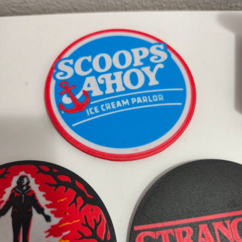 Stranger Things coasters new, plastic PLA material