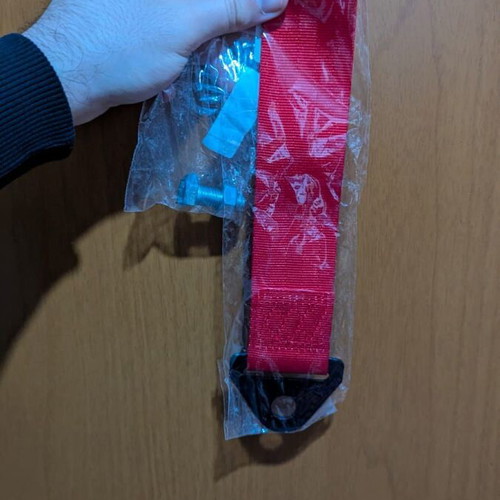 Decorative tow strap new, red
