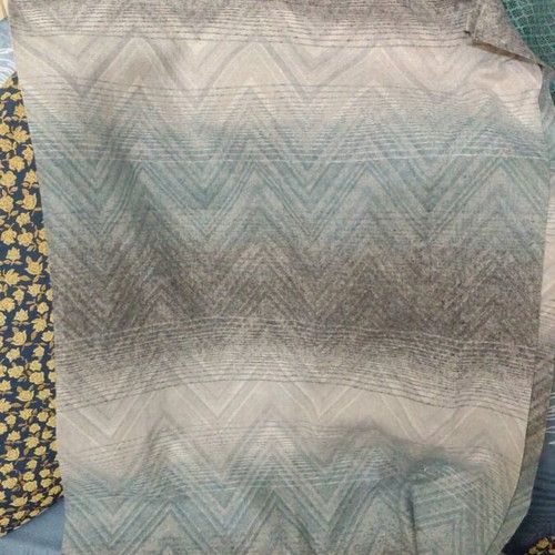 Scarf like new, white and turquoise