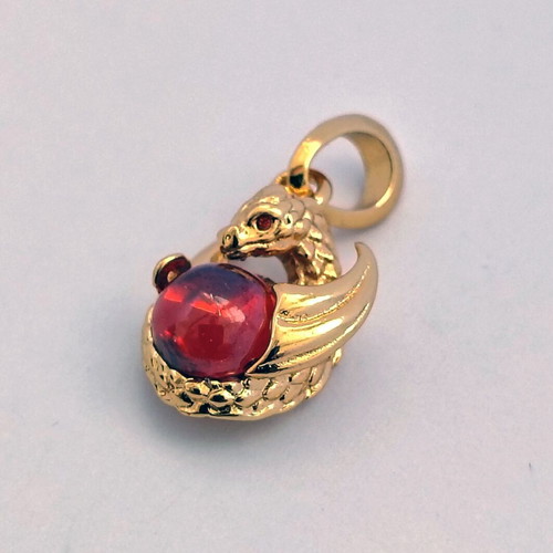 Charm Game of Thrones Dragon Fire silver, new