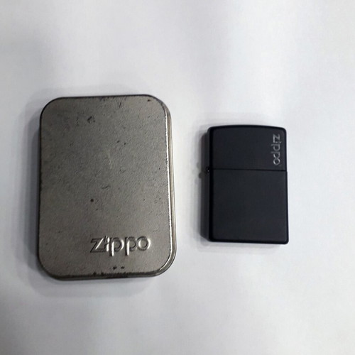Zippo lighter black used, in original box