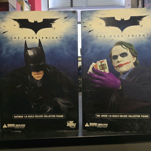 DC Direct The Dark Knight The Joker and Batman 1/6 Bundle like new