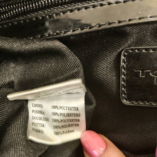 Tosca Blu transparent handbag with embossed card symbols like new