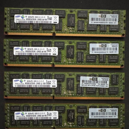 Samsung 32GB RAM (4x8GB) DDR3-1333MHz for server like new