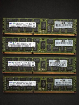 Samsung 32GB RAM (4x8GB) DDR3-1333MHz for server like new