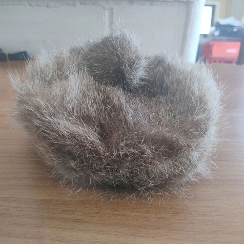 Fluffy Beret Hat like new, one size