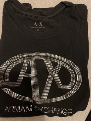 Armani Exchange T-shirt used, size M, black