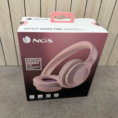 NGS Artica Greed Pink wireless over-ear headphones new