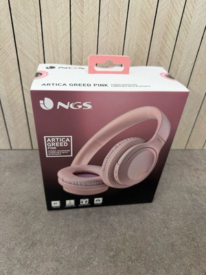NGS Artica Greed Pink wireless over-ear headphones new