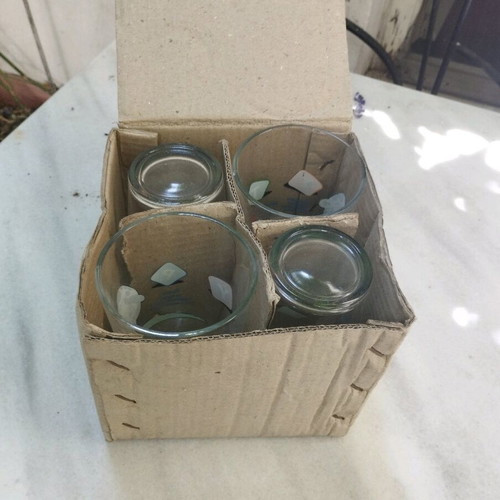 Delta vintage promotional glasses set of 4 new