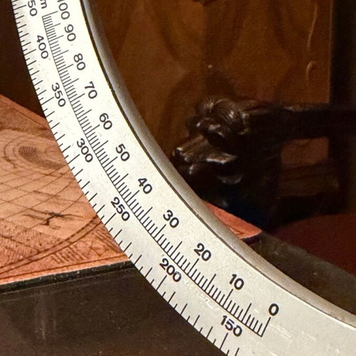 HEMA vintage metal scale used, up to 500gr, made in GDR