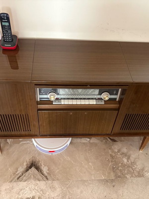 Dual stereo radio turntable used, made in West Germany with tubes