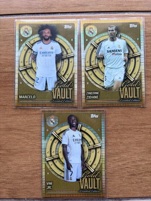 2025-26 Topps Real Madrid Collector Tin Gold Vault lot new