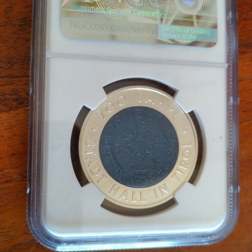 25 euro 2003 Austria silver and niobium MS 69 PCGS new