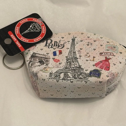 Paris wallet with Eiffel Tower design and rhinestones, new