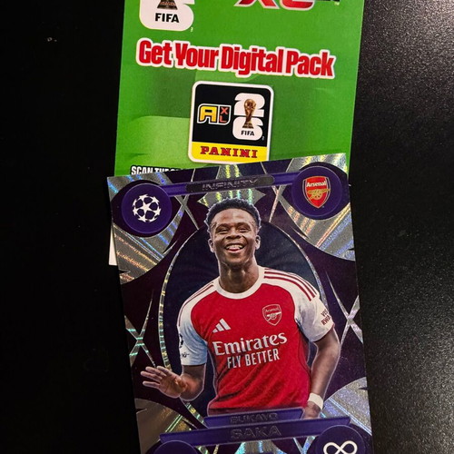 Bukayo Saka Infinity IN2 Topps Champions League Match Attax Extra 2025/26 card new