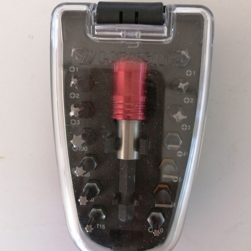 Parkside screwdriver bits set of 15 in case new