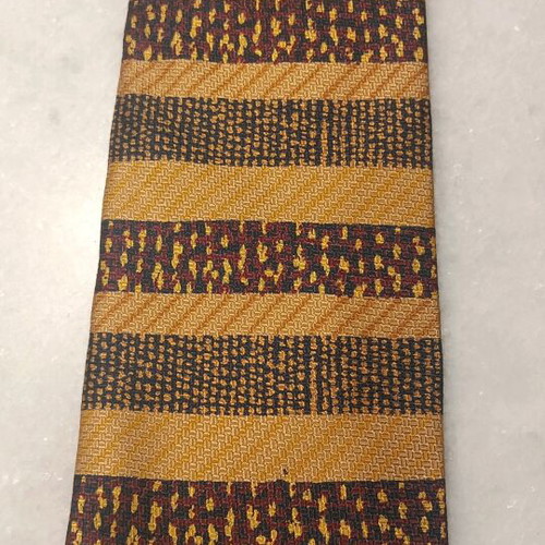 Silk tie like new, multicolored handmade