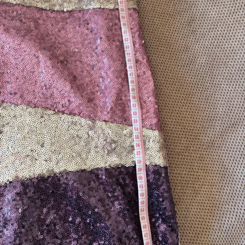 Marasil girls' dress with sequins in purple and silver, like new