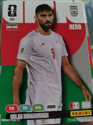 Panini Adrenalyn XL FIFA Παγκόσμιο Κύπελλο 2026 αυτοκόλλητο 231