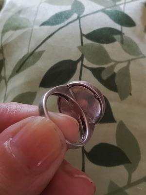 925 silver ring, large size 20.2 mm