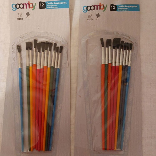 Goomby painting brushes like new, pack of 20